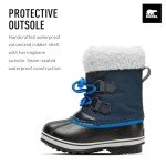 SOREL Children's Yoot Pac Nylon Waterproof Boot - Collegiate Navy, Super Blue - 5