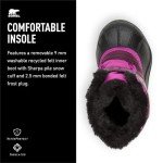 SOREL Toddler's Snow Commander Boot - Purple Dahlia, Groovy Pink - 7