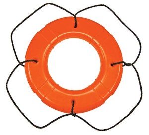 Taylor Made Products 569 USCG Polyethylene Foam Life Ring (24", Orange)