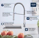 GROHE 31380000 K7 Medium Semipro 1 Handle Standard Kitchen Faucet, Starlight Chrome