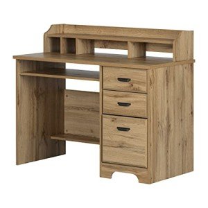 South Shore Furniture Versa Computer Desk with Hutch, Nordik Oak