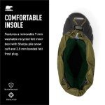 SOREL Children's Flurry Boot - Utility Green, Savory - 13
