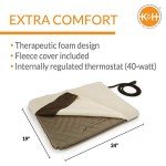 K&H Pet Products Outdoor Heated Dog Pad Tan Medium 19 X 24 Inches