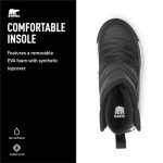 SOREL Toddler's Whitney ll Plus Waterproof Bootie - Black, Sea Salt - 4