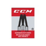 CCM Junior Hockey Suspenders with Hooks - Black