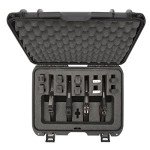 Nanuk 925 Waterproof Professional Gun Case, Military Approved with Custom Foam Insert for 4UP - Graphite - Made in Canada