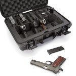 Nanuk 925 Waterproof Professional Gun Case, Military Approved with Custom Foam Insert for 4UP - Graphite - Made in Canada