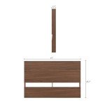 Nexera Panel Headboard, Brown, Queen
