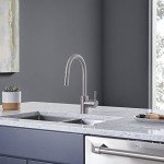 GROHE 32665DC3 Concetto Single-Handle Kitchen Sink Faucet with Pull-Down Sprayer, Brass, Brushed Nickel (1.75 GPM)