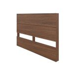 Nexera Panel Headboard, Brown, Queen