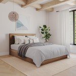 Nexera Panel Headboard, Brown, Queen