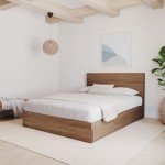 Nexera Panel Headboard, Brown, Queen