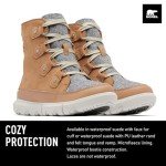 Sorel Women's Explorer Next Joan Waterproof Boots - Tawny Buff, Moonstone - Size 5