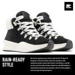 Sorel Women's Out N About LLL Conquest Waterproof - Black, Sea Salt - 8