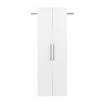 Prepac HangUps 24" Large Garage Cabinet, Bathroom Cabinet Wall Mount, Laundry Cabinet, Kitchen Wall Cabinet, Ideal for Garage, Kitchen and Laundry Organization 24" W x 72" H x 12" D, White