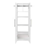 Prepac HangUps 24" Large Garage Cabinet, Bathroom Cabinet Wall Mount, Laundry Cabinet, Kitchen Wall Cabinet, Ideal for Garage, Kitchen and Laundry Organization 24" W x 72" H x 12" D, White