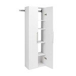 Prepac HangUps 24" Large Garage Cabinet, Bathroom Cabinet Wall Mount, Laundry Cabinet, Kitchen Wall Cabinet, Ideal for Garage, Kitchen and Laundry Organization 24" W x 72" H x 12" D, White