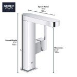 GROHE 23956EN3 Plus Single-Handle Bathroom Faucet M-Size, Brushed Nickel InfinityFinish