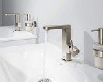GROHE 23956EN3 Plus Single-Handle Bathroom Faucet M-Size, Brushed Nickel InfinityFinish