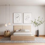 Nexera James Platform Bed with Headboard, King