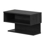 South Shore Furniture Sazena Floating Nightstand, Gray Oak 22.25 in x 11.75 in x 13.25 in