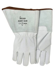 Watson Gloves Scape Goat Winter Gauntlet Glove - Hard-Wearing Full-Grain Leather, Snug-Fitting Wrist, Slip-On Style Cuff (Large)