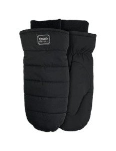Watson Gloves Sustainable Winter Puffer Mitt for Women - Warm & Cozy, Snug Fitting Acrylic Knit Wrist, Taslon Back & Palm