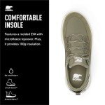 SOREL Women's Out N About lV Low Waterproof Sneaker - Stone Green, Chalk - 7.5