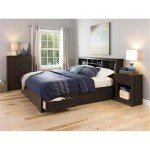 Prepac Sonoma Traditional Tall Nightstand Side Table with 1 Drawer and Open Shelf, Functional Bedside Table 16" D x 23" W x 27.75" H, Espresso, EDC-2401