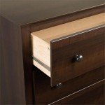 Prepac Sonoma Traditional Tall Nightstand Side Table with 1 Drawer and Open Shelf, Functional Bedside Table 16" D x 23" W x 27.75" H, Espresso, EDC-2401