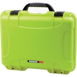 Nanuk 910 Waterproof Hard Case with Foam Insert - Lime - Made in Canada