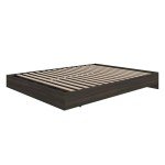 Nexera Platform Bed Frame, Grey, Full