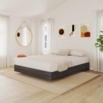 Nexera Platform Bed Frame, Grey, Full