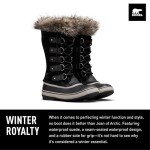 SOREL Women's Joan of Arctic Waterproof Boot - Black, Quarry - 9.5