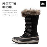 SOREL Women's Joan of Arctic Waterproof Boot - Black, Quarry - 9.5