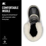 SOREL Women's Winter Carnival Waterproof Boot - Quarry, Black - 7.5
