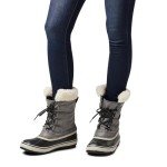 SOREL Women's Winter Carnival Waterproof Boot - Quarry, Black - 7.5