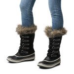 SOREL Women's Joan of Arctic Waterproof Boot - Black, Quarry - 9.5