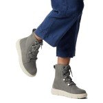 SOREL Women's Explorer lll Joan Waterproof Boot - Quarry, Chalk - 7.5