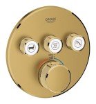 GROHE 29138GN0 Grohtherm Triple-Function Shower Thermostatic Valve Trim Kit, Brushed Cool Sunrise
