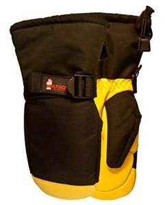 Watson Gloves North of 49° Kids Sustainable Winter Mitts - Wind & Water Resistant, Leather Palm, Gauntlet, Drawstring Closure