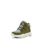 SOREL Women's Kinetic Impact Caribou Plus Waterproof Boot - Utility Green, Light Aloe - 6