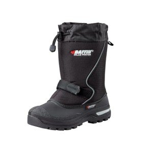 Baffin Kids' Junior MUSTANG Waterproof Insulated Tundra Rated Breathable Nylon/Rubber Tall Height Winter Outdoor Snow Boots, Black, 6 Big Kid