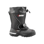 Baffin Kids' Junior MUSTANG Waterproof Insulated Tundra Rated Breathable Nylon/Rubber Tall Height Winter Outdoor Snow Boots, Black, 6 Big Kid