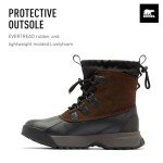 SOREL Men's Scout 87 XT Waterproof Boot - Tobacco, Black - 10