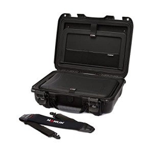 Nanuk 923 Waterproof Hard Case with Laptop Insert Kit and Incorporated TSA Approved Travel Lock Latches - Black - Made in Canada