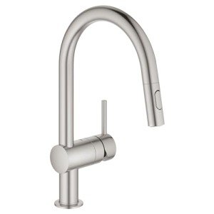 Grohe 31378DC3 Minta Single-Handle Kitchen Faucet, SuperSteel InfinityFinish