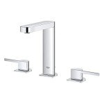 Grohe 20302003 Plus 8″ Widespread Two-Handle Bathroom Faucet L-Size, Starlight Chrome