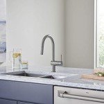 Grohe 31378DC3 Minta Single-Handle Kitchen Faucet, SuperSteel InfinityFinish