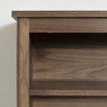 South Shore Furniture Yodi Bookcase Headboard, Twin, Natural Walnut